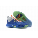 Wholesale Cheap Nike PG 3 Blue Sivler Gray