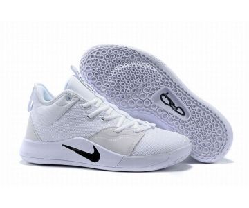 Wholesale Cheap Nike PG 3 White Black-logo