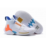 Wholesale Cheap Westbrook 2 Shoes White Blue Orange