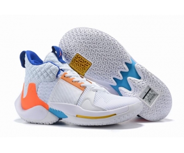 Wholesale Cheap Westbrook 2 Shoes White Blue Orange