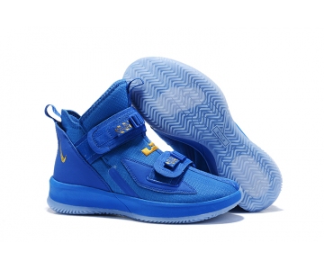 Wholesale Cheap Nike Lebron James Soldier 13 Women Shoes Sapphire Gold