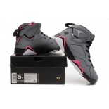 Wholesale Cheap WMNS Air Jordan 7 GS Shoes Gray/pink-white