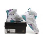 Wholesale Cheap WMNS Air Jordan 7 GS Shoes White/blue-purple