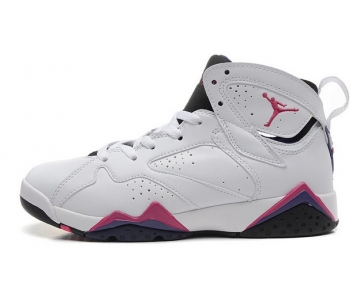 Wholesale Cheap WMNS Air Jordan 7 GS Shoes White/red-blue