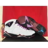 Wholesale Cheap Womens Air Jordan 7 Fuchsia Glow White/purple-black