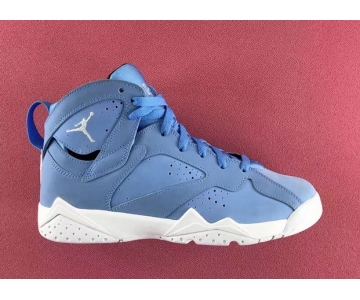 Wholesale Cheap Womens Air Jordan 7 Pantone North Carolina Blue/White