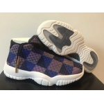 Wholesale Cheap Womens Jordan future Shoes Blue/brown-white