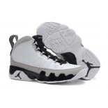 Wholesale Cheap Womens Air Jordan 9 Retro Barons White/gray-black