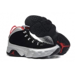 Wholesale Cheap Womens Air Jordan 9 Retro Johnny kilroy silver/black-red