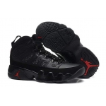 Wholesale Cheap Womens Air Jordan 9 Retro Shoes Black/red