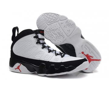Wholesale Cheap Womens Air Jordan 9 Retro Shoes White/black-red