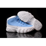 Wholesale Cheap Womens Air Jordan 9 for the love of the game Blue/white