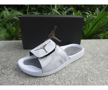 Wholesale Cheap Women's Jordan Hydro 5 Retro Shoes White/gray