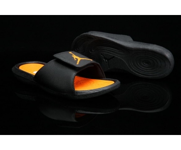 Wholesale Cheap Womens Jordan Hydro 6 Sandals Shoes Black Yellow