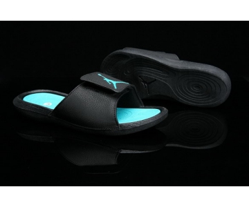 Wholesale Cheap Womens Jordan Hydro 6 Sandals Shoes Black/Gamma Blue