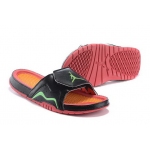 Wholesale Cheap Women's Jordan Hydro 7 Shoes Black/order-green