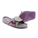 Wholesale Cheap Women's Jordan Hydro 7 Shoes Grey/orange-purple