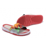 Wholesale Cheap Women's Jordan Hydro 7 Shoes Orange/green-red-white