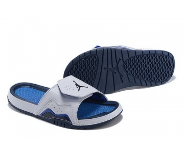 Wholesale Cheap Women's Jordan Hydro 7 Shoes White/blue