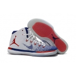 Wholesale Cheap Womens Air Jordan 31 USA Olympic White/Blue-Red