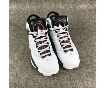 Wholesale Cheap Womens Air Jordan 6 Rings Shoes White/black-red