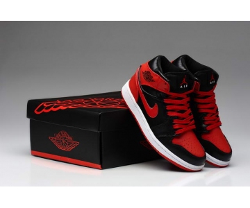 Wholesale Cheap Air Jordan 1 For Women Shoes Black/Red