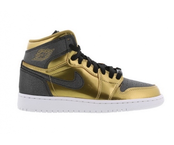 Wholesale Cheap Air Jordan 1 High GS BHM Gold/Black-White