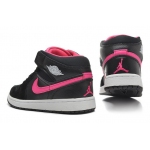Wholesale Cheap Jordan 1 Girls Shoes black/pink/white