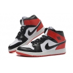 Wholesale Cheap Jordan 1 Girls Shoes red/black/white