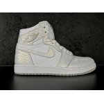 Wholesale Cheap Womens Air Jordan 1 Pure Platinum White/mtllc silver
