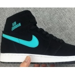 Wholesale Cheap Womens Air Jordan 1 Retro Shoes Black/Blue
