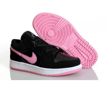 Wholesale Cheap Womens Air Jordan 1 Retro Shoes Black/pink