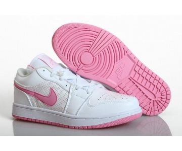 Wholesale Cheap Womens Air Jordan 1 Retro Shoes Pink/white