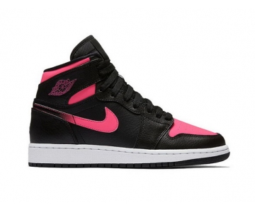 Wholesale Cheap Womens Jordan 1 GS Vivid Pink Black/Pink