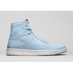 Wholesale Cheap Women's Jordan 1 Retro Shoes Blue/White