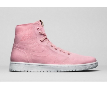 Wholesale Cheap Women's Jordan 1 Retro Shoes Pink/White