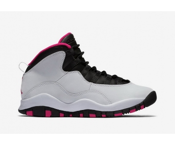 Wholesale Cheap Air Jordan 10 GS Vivid Pink White/Black