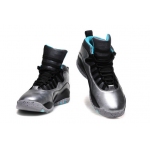 Wholesale Cheap Womens Air Jordan 10 Lady Liberty Silver/Black-blue