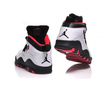 Wholesale Cheap Womens Air Jordan 10 Shoes White/Black-Red
