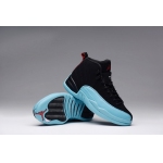 Wholesale Cheap Air Jordan 12 Retro GS Womens Shoes Gamma blue/black-red