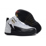 Wholesale Cheap Air Jordan 12 Retro Taxi Womens Shoes White/black-taxi