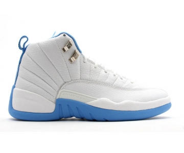 Wholesale Cheap Air Jordan 12 Retro University Blue White/North Carolina blue
