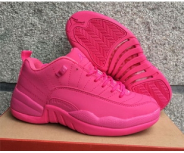 Wholesale Cheap Womens Jordan 12 Retro Shoes All Pink