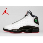 Wholesale Cheap WMNS Air Jordan 13 Shoes 3M White/black-red jump man