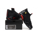 Wholesale Cheap WMNS Air Jordan 14 Last Shot Black/red-yellow