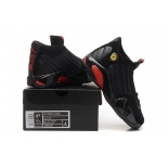Wholesale Cheap WMNS Air Jordan 14 Last Shot Black/red-yellow