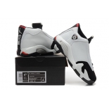 Wholesale Cheap WMNS Air Jordan 14 Shoes Black Toe White/black-red