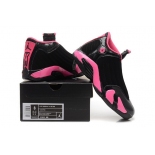 Wholesale Cheap WMNS Air Jordan 14 Shoes Black/pink
