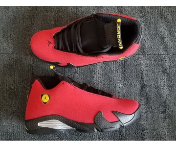 Wholesale Cheap Womens Air Jordan 14 Ferrari Red/Black-Silver
