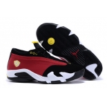 Wholesale Cheap Women's Air Jordan 14 Shoes Scarlet/black-white
